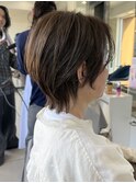 ショートウルフ×ひし形ショートボブ×前髪あり30代40代50代