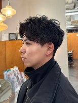 メンズ ニール 名古屋 伏見 丸の内(men's NEELU)&nbsp;【NEELU_take】センターパートシャドウパーマ