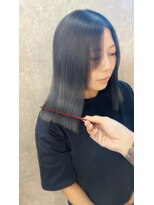 ヘアカラーファクトリー&nbsp;ミディアム/ダークアッシュ×髪質改善ベホマ/30代40代50代