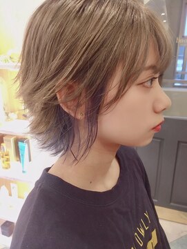 ロンド パルティール 大宮(Lond partir) 【神田安優奈】インナーブルーのウルフショート