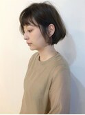 大人ショートボブ☆丸みシルエット/お手入れ簡単/デジタルパーマ