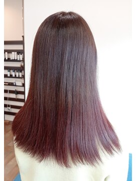 ヘアーミューテフラップ(hair mu-te flap) グラデーションチェリー