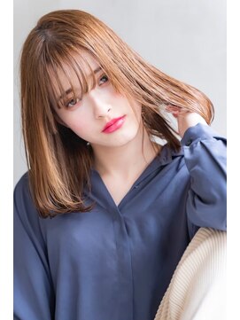 テイラー(Taylor) 【Taylor】大宮☆オレンジブラウン×シースルーバング