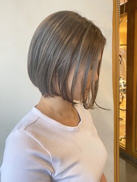 モリオフロムロンドン 原宿本店(morio from London) 【morio原宿】ハイライトカラー　ボブ　透明感カラー