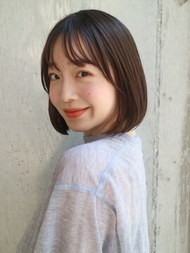 ダヴィン 中目黒(DaVin) 【DaVin中目黒】艶のある丸みボブ　モカブラウン