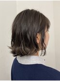 レイヤーボブ × グレージュ