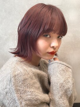 メゾンドイギー(MAISON de IGGY) 外ハネヘルシースタイル#グレージュカラー#斜めバング