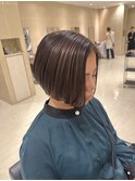 ハンサムショート×ベージュ