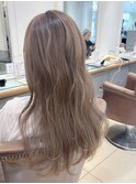 白髪ぼかしハイライト ミルクティーベージュ【横浜】k