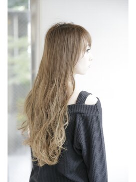 アフロディーテ 銀座(APHRODITE GINZA) 黒髪/グレーベージュ/レイヤーロング/前髪パーマ/銀座