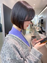 ロンドシエル 横浜(Lond ciel)&nbsp;韓国おくれ毛×ボブ【久保田夢美】黒髪ワンホンカール横浜