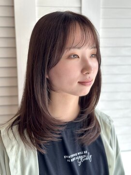 ベレッタ 楠葉店(veretta.) サイドレイヤー サイドバング/透明感/顔周りレイヤー/抜け感