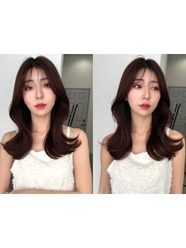 小顔に見える、ボリュームが出て見えるなどシルエットにこだわったカットで美しいフォルム実現![有田川]