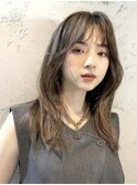 ウルフボブロングレイヤー耳かけフェイスレイヤーレイヤーボブ