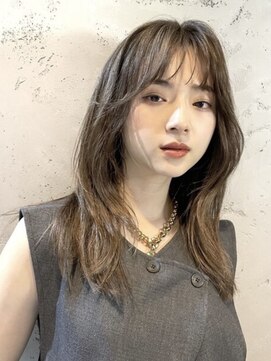 ノラキチジョウジ(NORA KICHIJOJI) ウルフボブロングレイヤー耳かけフェイスレイヤーレイヤーボブ