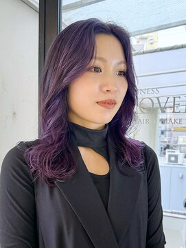 ハピネス 河原町店(Happiness) 伸ばしかけレイヤー 裾カラー 京都美容室 進詩織