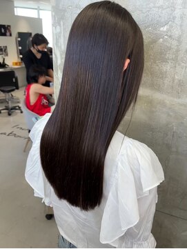 キング(K!ng) 縮毛矯正髪質改善ハイライトレイヤーカット枚方美容室エクステ