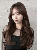 レイヤーカット韓国ヘア小顔カット大人女子モテ髪