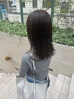 スタイル 成城学園前(STYLE) 顔周りレイヤー セミロング似合わせカット ナチュラルブラウン