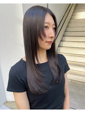 カフ(CAF) CAF松本/透明感グレージュ-顔まわりレイヤー