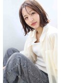 【30代40代50代】　前髪長めショートボブ