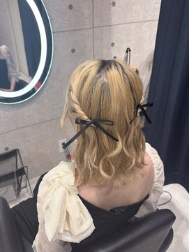 ヘア サロン クラン 東心斎橋店(hair salon clan) ねじりハーフツイン