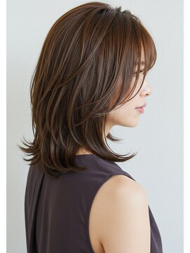 アントワープトーキョー(antwerp TOKYO) 30代40代50代外ハネミディアムレイヤー髪質改善酸性ストレート