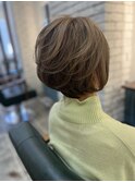 白髪ぼかし/白髪染め/ショートカット/40代50代/【北堀江】