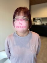 スリー バイ ザサロンフジサワ(THREE by the salon fujisawa)&nbsp;ボブ×チェリーピンク