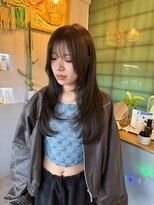 イェスオキナワ(yes okinawa)&nbsp;レイヤーカット 透明感オリーブブラウン