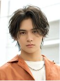 フェザーニュアンスルーズセンターパートウルフ