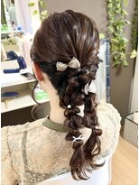 ジェミータ 横浜&nbsp;ツインの編み下ろし【横浜/ヘアセット/ヘアメイク】