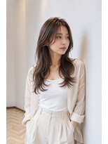 バグズ ヘアデザイン 桔梗が丘店(Baguz HAIR DESIGN) 顔周りレイヤー韓国レイヤーくびれヘア艶髪