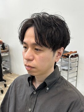 フィフスパーク(fifth PARK) 清潔感アップのフェザーパーマセンターパート◎