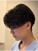 毛流れパーマ