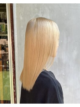 カフベート(Kafbet)の写真/【Kafbet/諫早】徹底的にダメージを抑えたブリーチカラー！計算し尽されたセンスが光るヘアデザインへ。