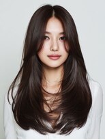 ルノヘアー(Lunohair)&nbsp;小顔レイヤー◎秋カラー×ブリーチなしカラー