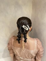 アオ(AO。)&nbsp;結婚式ヘア/ベージュ/結婚式ヘアアレンジ/横浜ヘアアレンジ