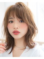 ベイルーム(BAYROOM by HONEY omotesando) 【BAYROOM】斜めバング×ふんわりひし形