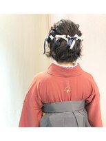 アイルビーヘア(I'll b hair)&nbsp;【下北沢＊I'll b hair＊】袴ヘア★リボン編み込みハーフアップ