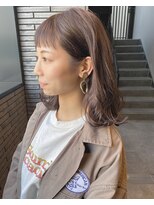 ロティー(loty)&nbsp;【loty川原一高】切りっぱなしボブ×ラベンダーベージュ