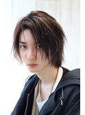 メンズハイライト ミディアムマッシュ ワックスなし