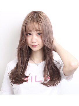 キュリオ 尾山台(curio) curio 尾山台/自由が丘　ほんのりピンクベージュ×ラフウェーブ