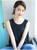 天神【BIRTH】ミニボブミルクティーブラウン束感ショート2