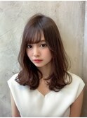 20代30代大人かわいいセミロングヘア★ブランジュ