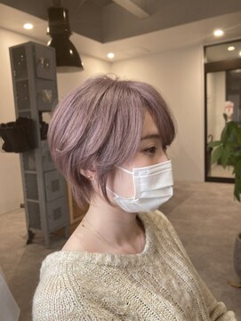 ナンバー(number+) 20代30代大人可愛いダブルカラーブリーチハイトーンカラー