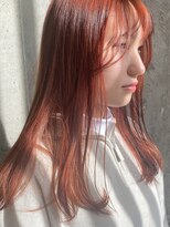 イデア(idea) 【オレンジカラー×ロングヘアー】ヘアスナップ・山下