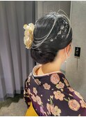 【cres奈佳子】きれいめアップ卒業式ヘアセット