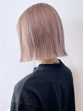 アルバム 渋谷パルコ(ALBUM) ピンクベージュ_グレージュカラーボブウルフ_ba334713