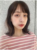 春人気！くびれミディアム♪ オリーブベージュカラー